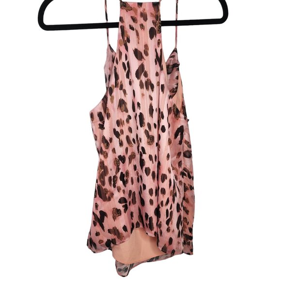 Milly top sleeveless singlet pink animal print size 10 - Picture 11 of 16